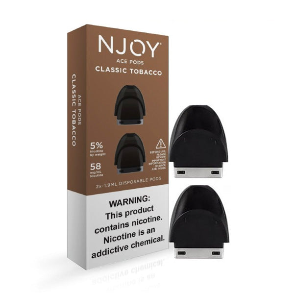 Njoy Ace Pods : Classic Tobacco 5 % Nic (2 Pods)