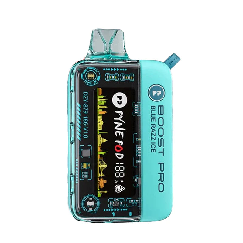Pyne Pod: Boost Pro- Blue Razz Ice(10000 - 20000 Puffs)
