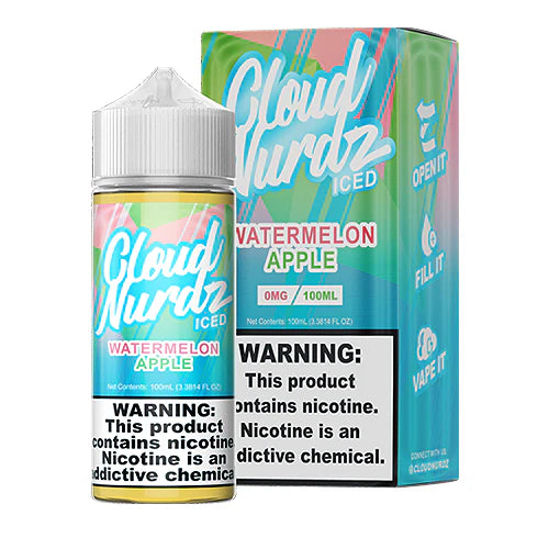 Clourd Nurdz Iced Apple Watermelon (6mg/100ml)